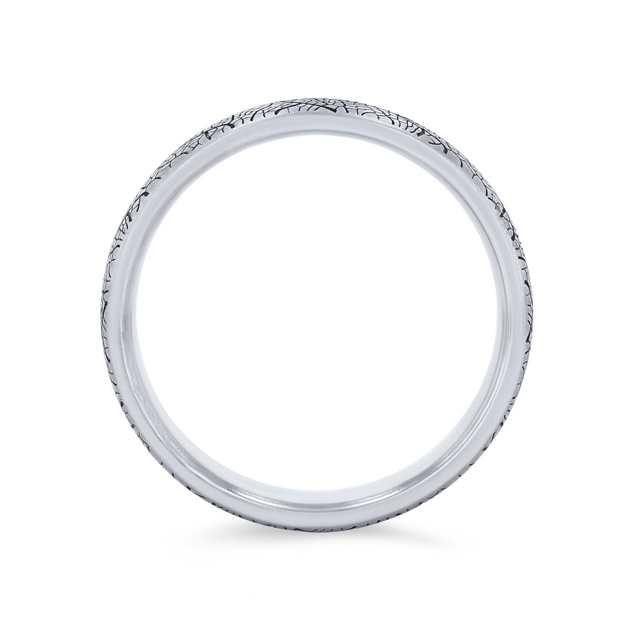 Leaf Detail 6.5mm Wedding Band 2