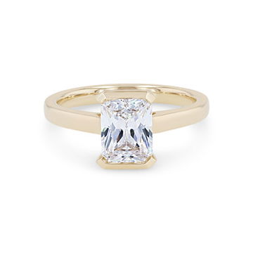 Solitaire Half Bezel Engagement Setting