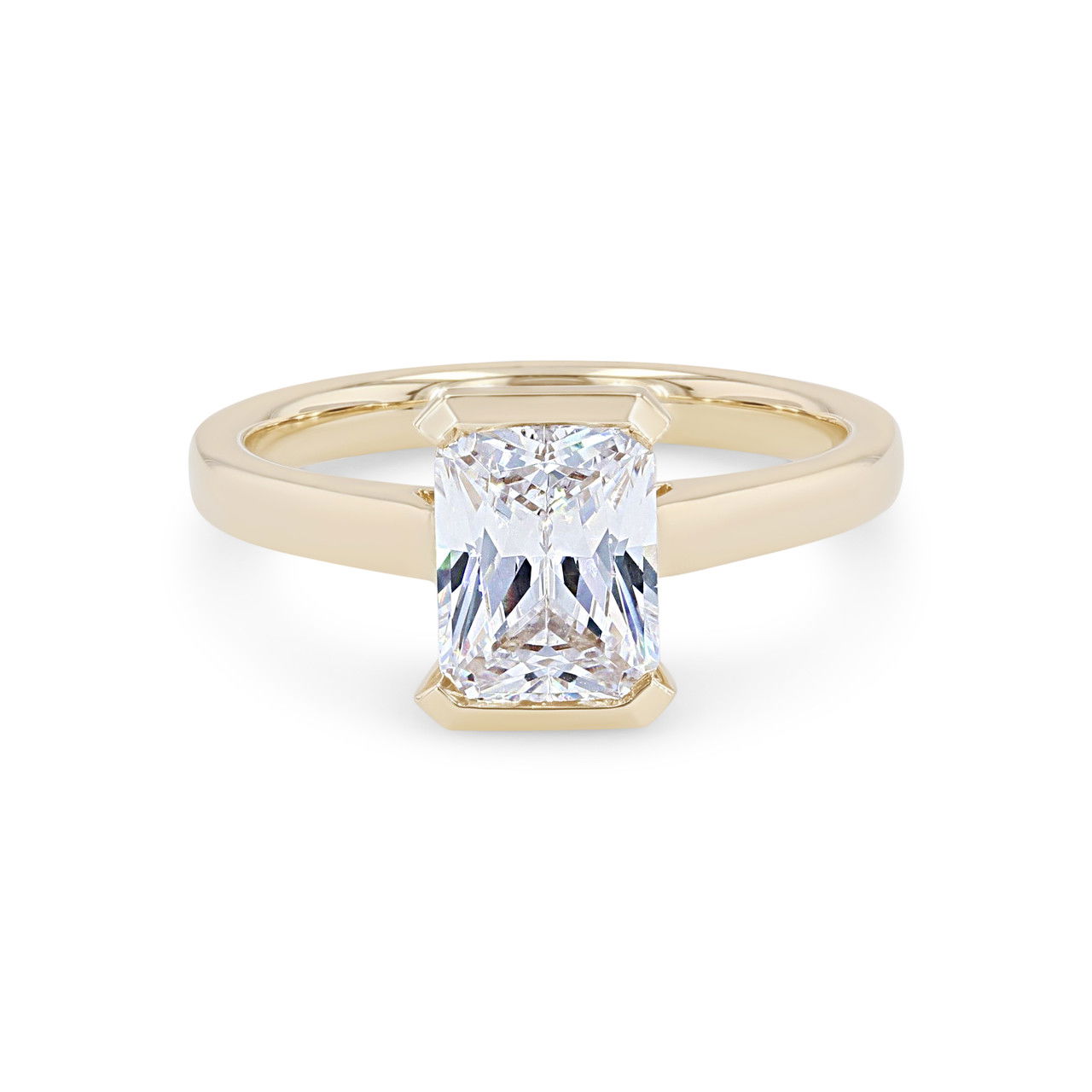 Solitaire Half Bezel Engagement Setting