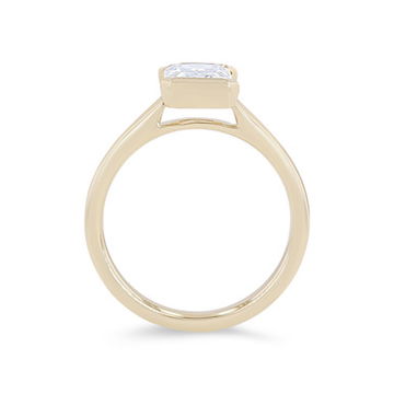 Solitaire Half Bezel Engagement Setting