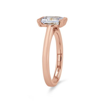 Solitaire Half Bezel Engagement Setting