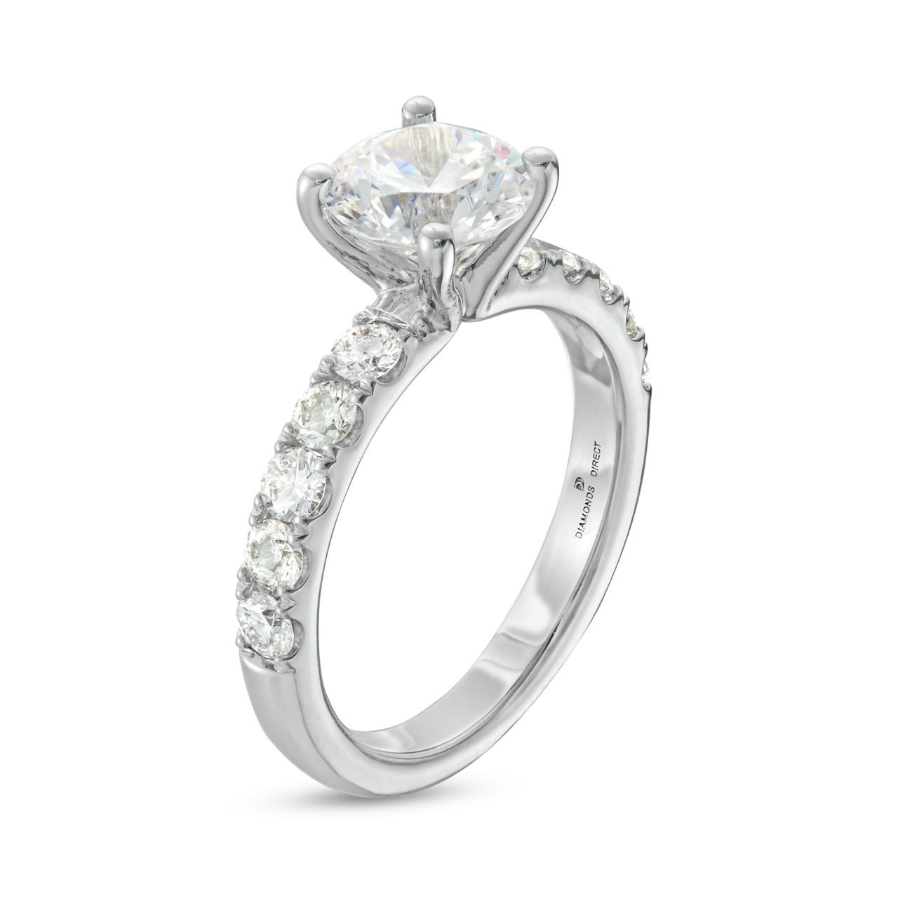 Classic Four Prong Diamond Engagement Setting by Adorette