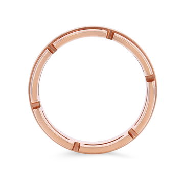 Open Link 7mm Wedding Band In White Gold 14K
