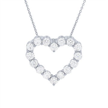 Diamond Heart Pendant Necklace