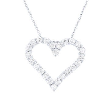 Diamond Heart Pendant Necklace