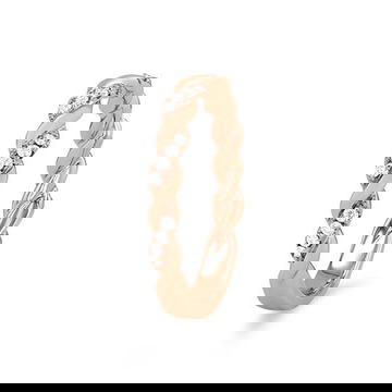 Rope Twist Half Diamond Wedding Band by Diamonds Direct Designs 12