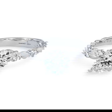 Rope Twist Half Diamond Engagement Setting by Diamonds Direct Designs 0