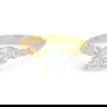 Rope Twist Half Diamond Engagement Setting by Diamonds Direct Designs 2