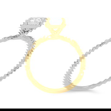 Rope Twist Half Diamond Engagement Setting by Diamonds Direct Designs 6