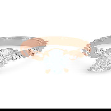 Rope Twist Half Diamond Engagement Setting by Diamonds Direct Designs 1