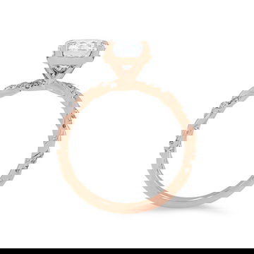 Rope Twist Half Diamond Engagement Setting by Diamonds Direct Designs 3