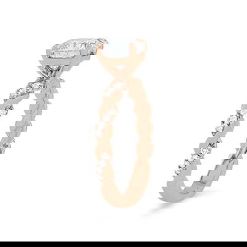Rope Twist Half Diamond Engagement Setting by Diamonds Direct Designs 7