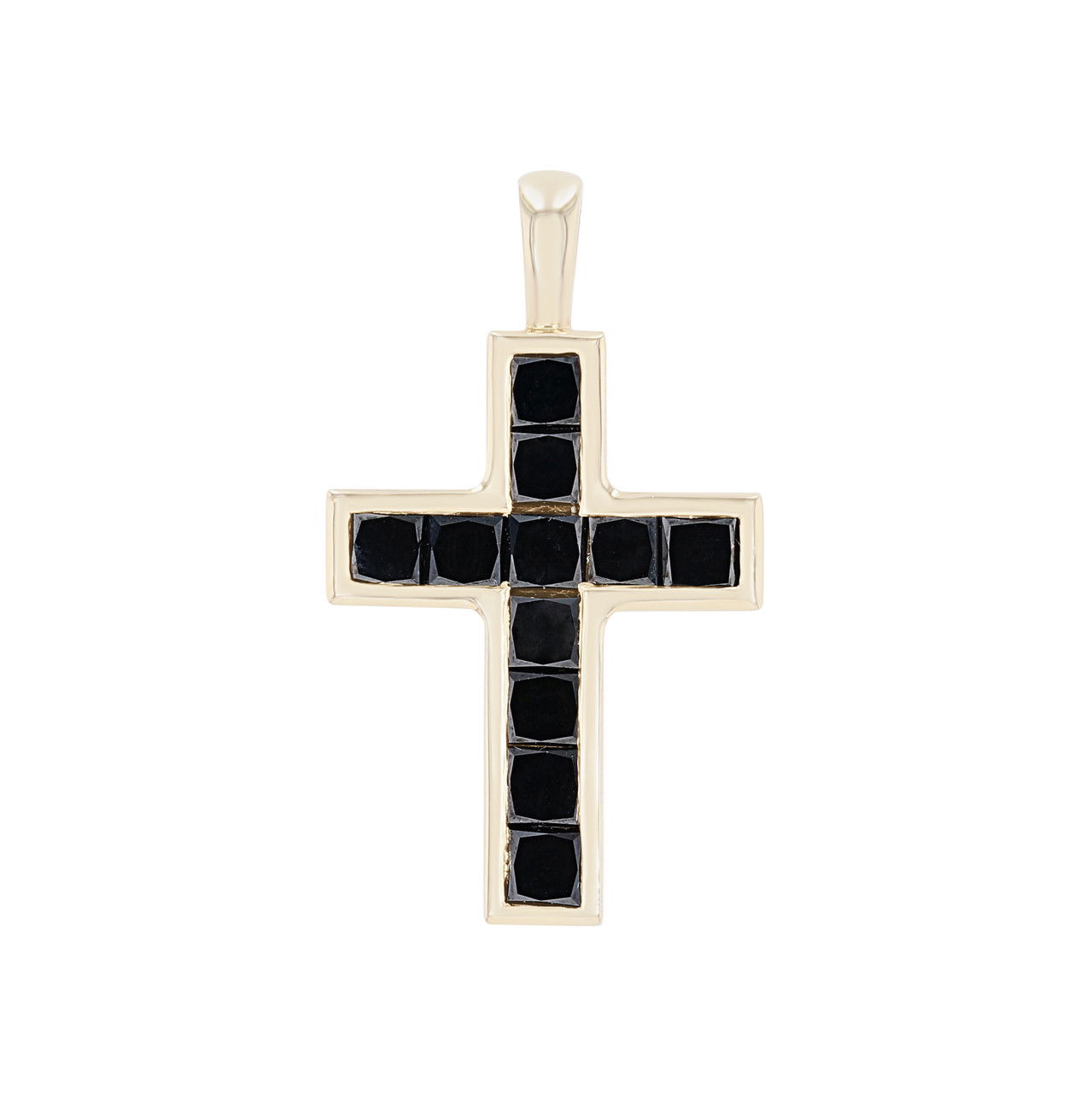 Black Diamond Cross Pendant