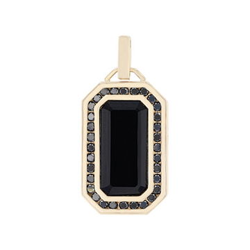 Black Diamond and Onyx Pendant