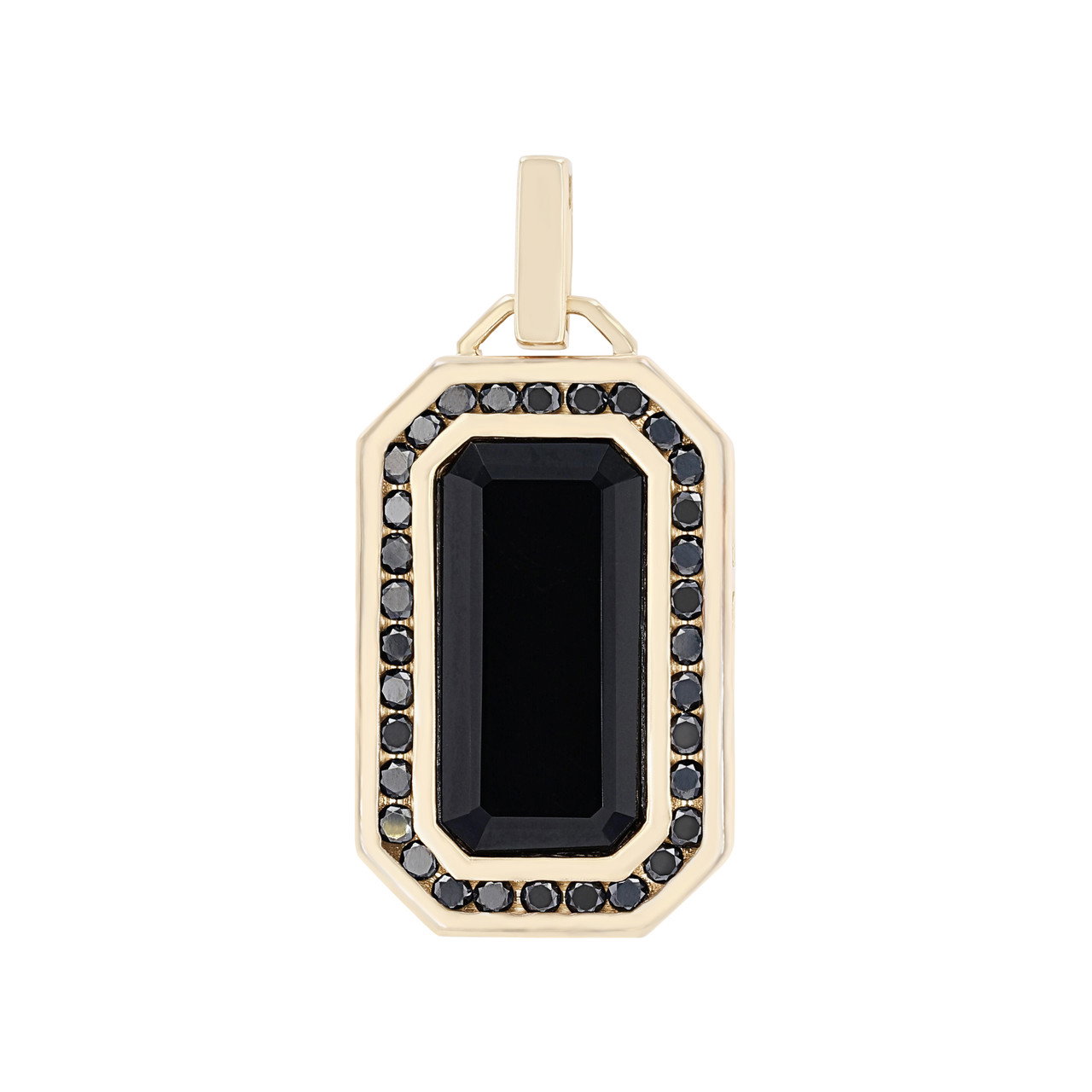 Black Diamond and Onyx Pendant 0