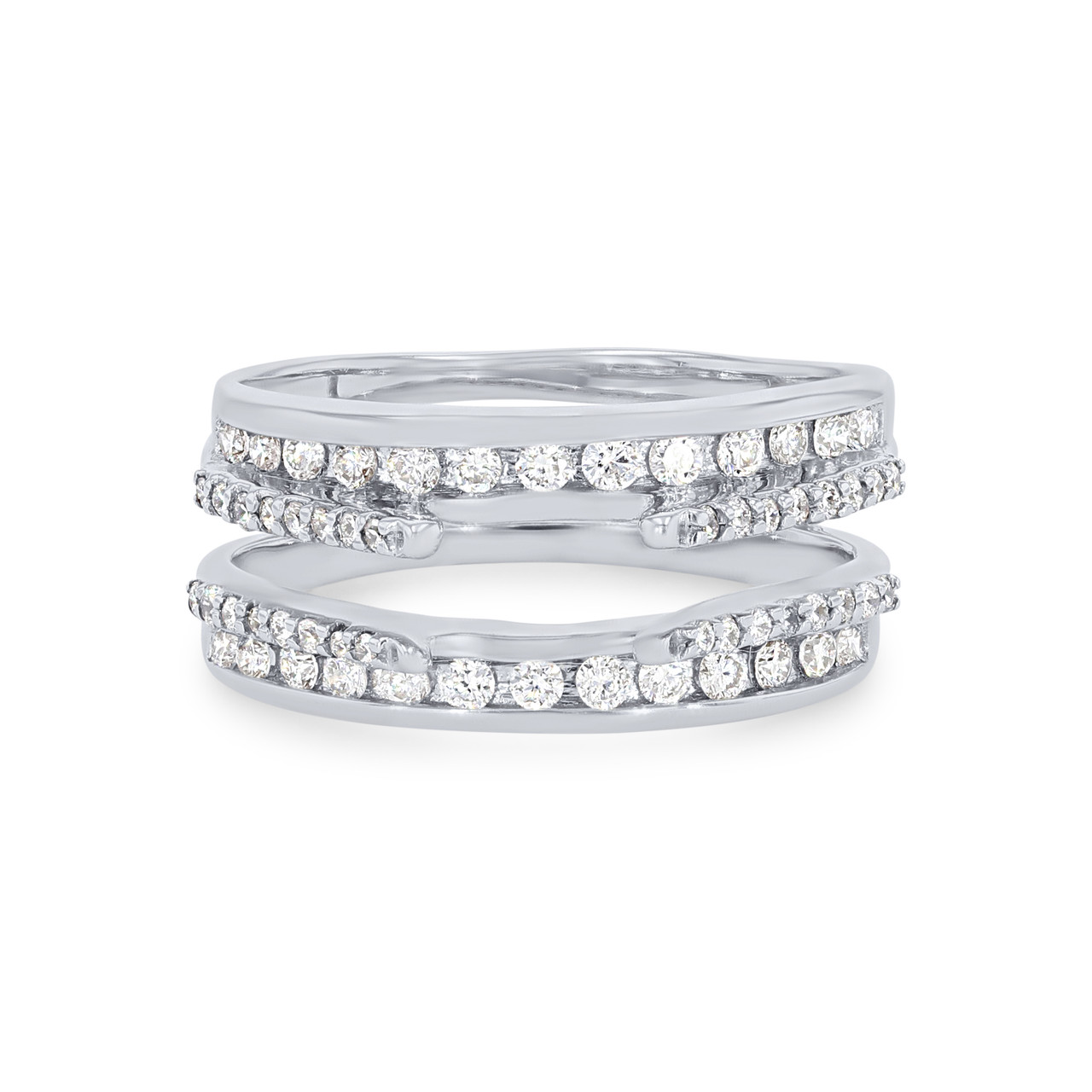 True Romance Two Row Diamond Ring Guard