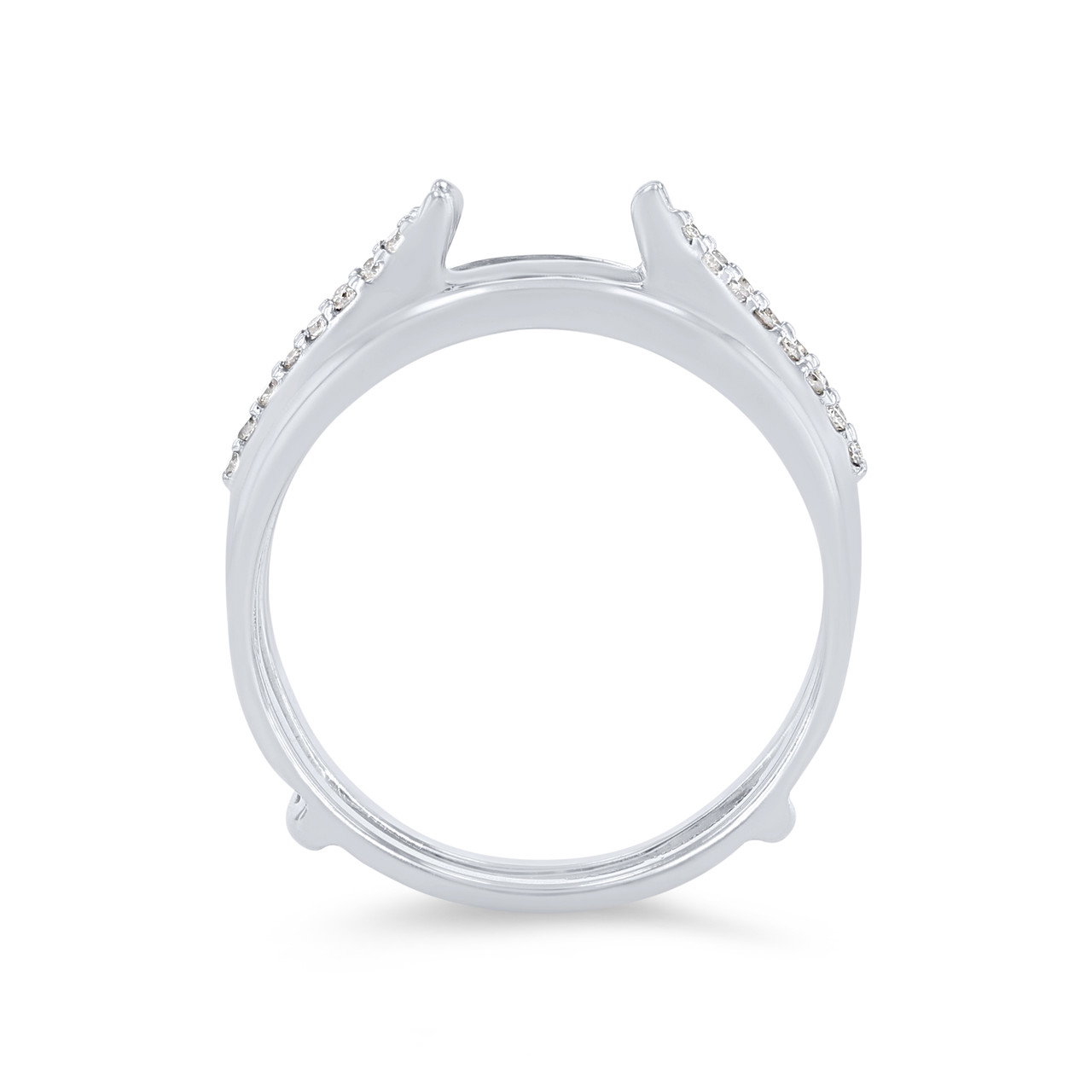 True Romance Two Row Diamond Ring Guard