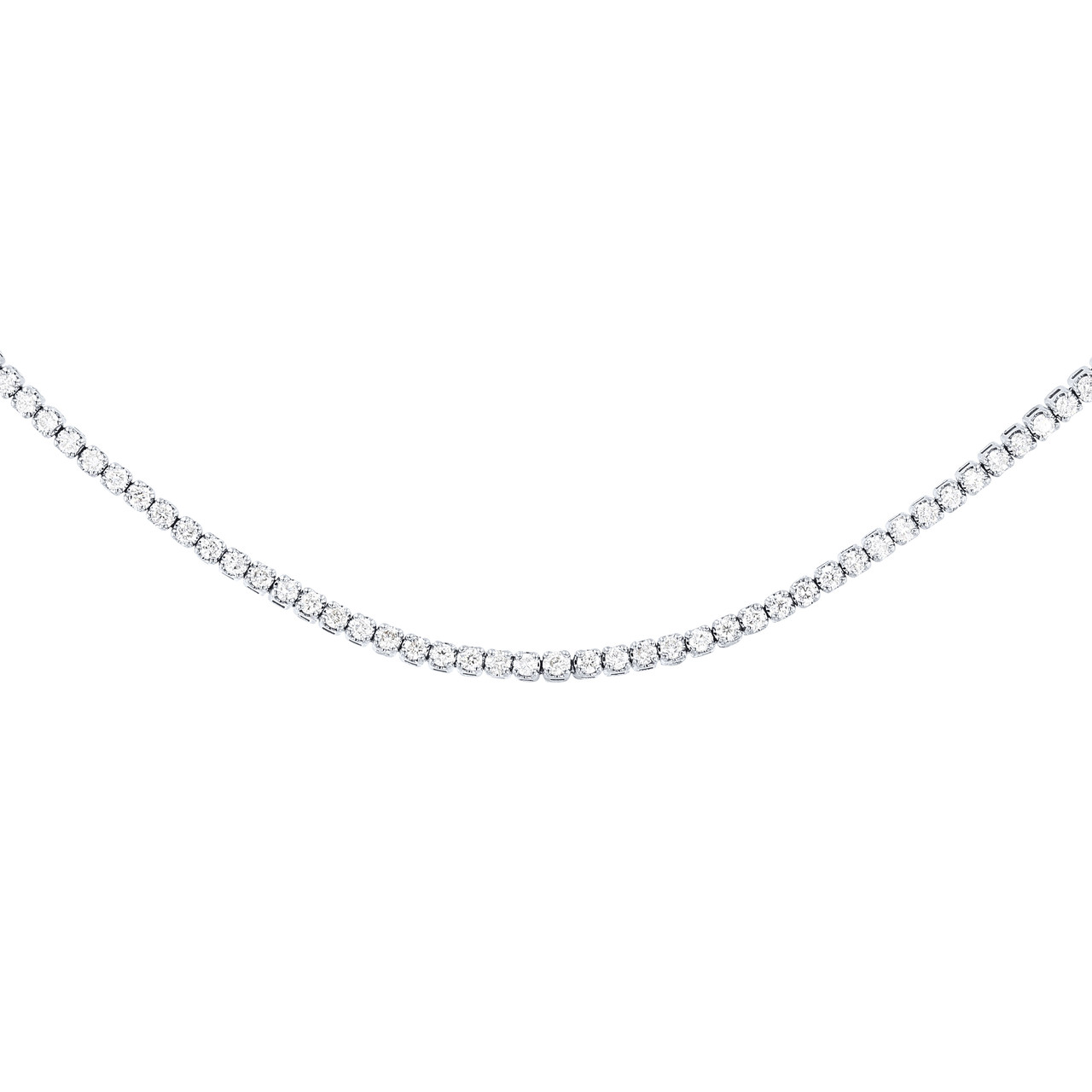 Diamond Tennis Choker Necklace