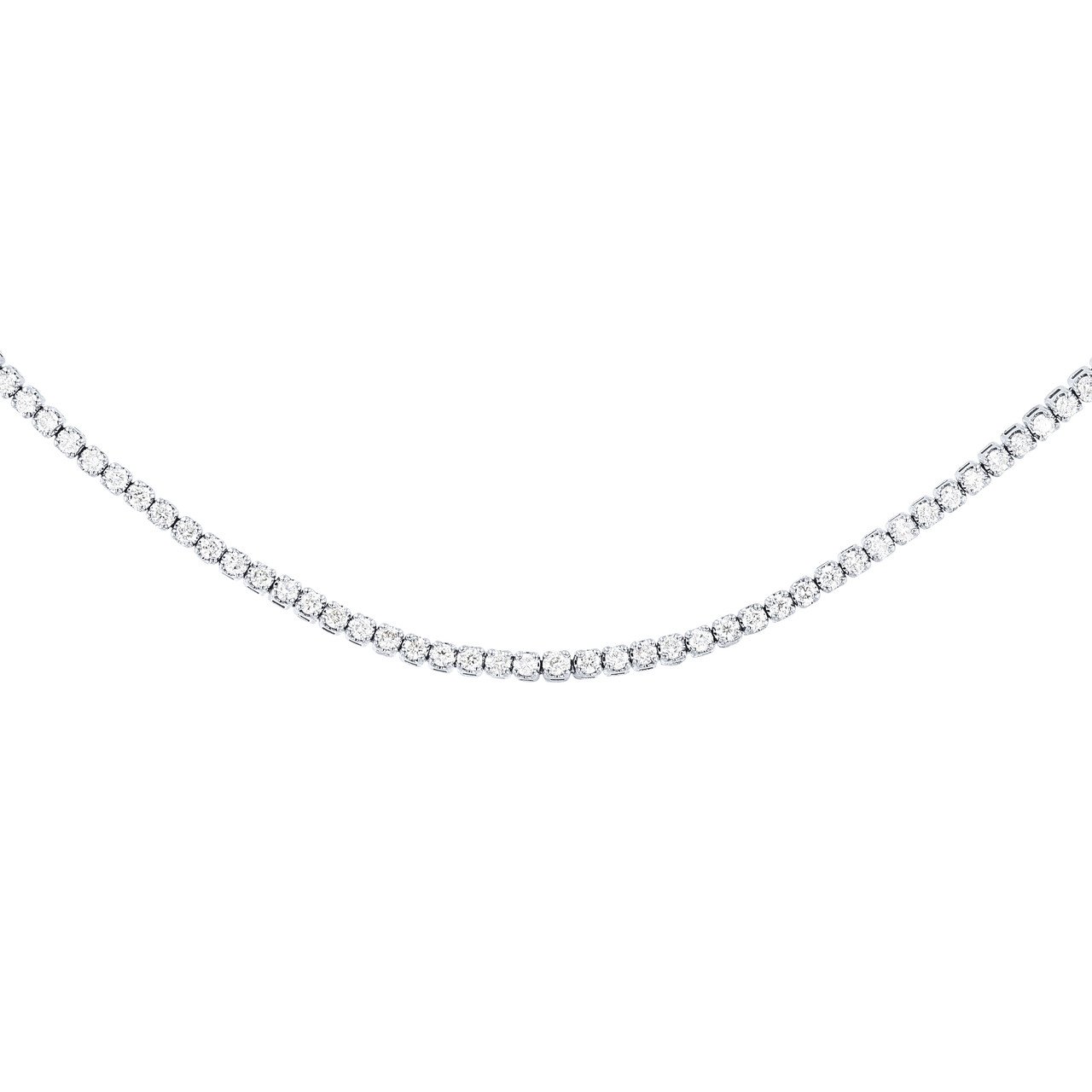2ct Diamond Tennis Necklace Choker By Talia Naomi Jewellery |  notonthehighstreet.com