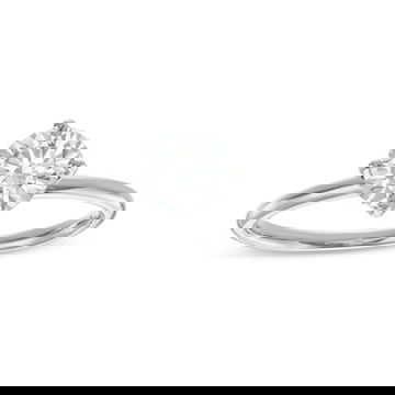 Floral Solitaire Kite Prong Engagement Setting by Diamonds Direct Designs