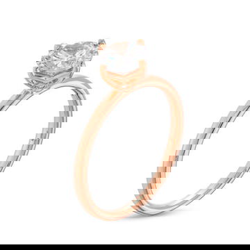 Floral Solitaire Kite Prong Engagement Setting by Diamonds Direct Designs