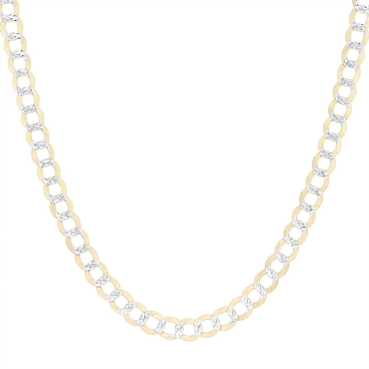 20 inch Diamond Cut Cuban Link Chain Necklace 0