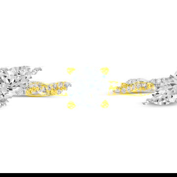 Petite Twist Full Diamond Engagement Setting by Diamonds Direct Designs 1