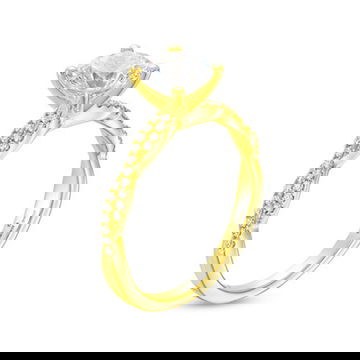 Petite Twist Full Diamond Engagement Setting by Diamonds Direct Designs 10