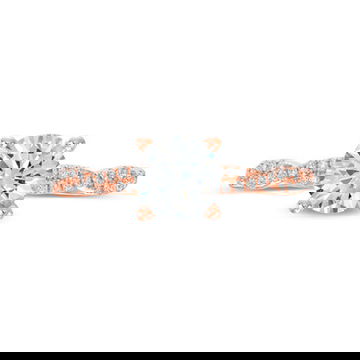 Petite Twist Full Diamond Engagement Setting by Diamonds Direct Designs 2