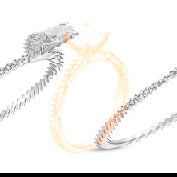 Petite Twist Full Diamond Engagement Setting by Diamonds Direct Designs 11