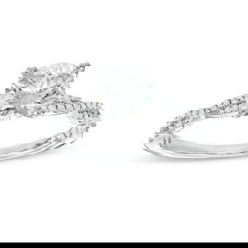 Petite Twist Full Diamond Engagement Setting by Diamonds Direct Designs 5