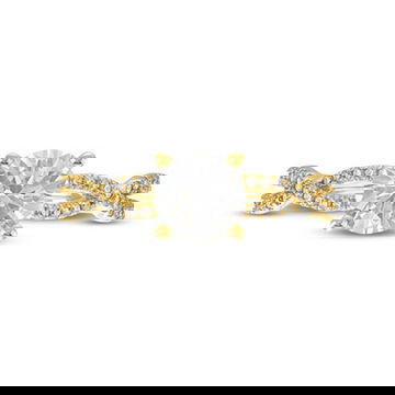 Open Twist Full Diamond Engagement Setting by Diamonds Direct Designs 2