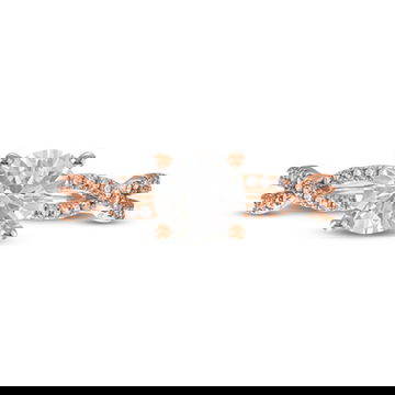 Open Twist Full Diamond Engagement Setting by Diamonds Direct Designs 3