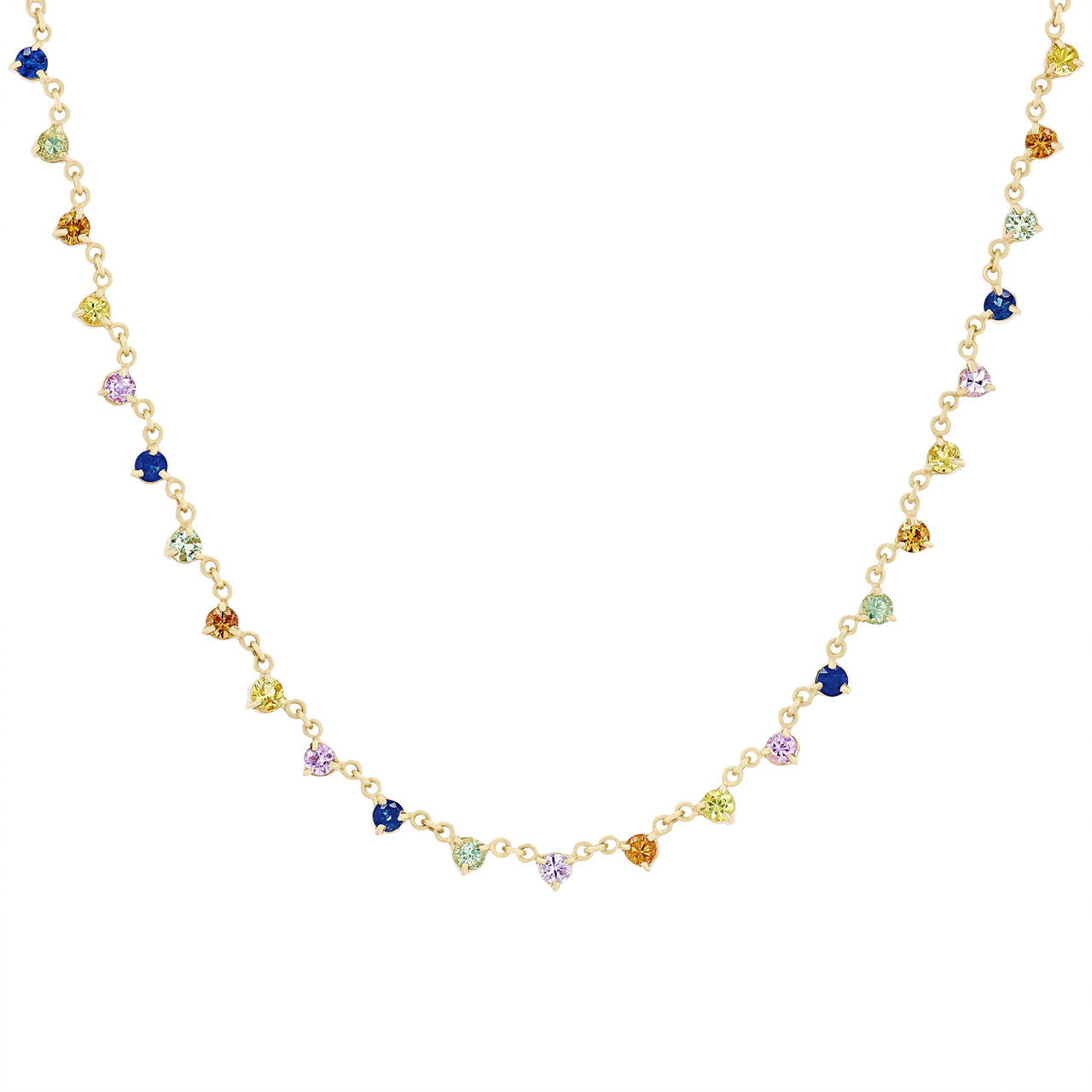 Multicolor Sapphire Necklace 0