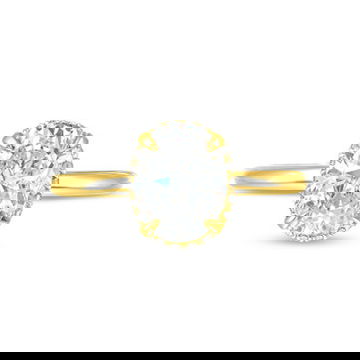 Michael M. Crown Solitaire Hidden Halo Engagement Setting
