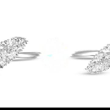 Michael M. Crown Solitaire Hidden Halo Engagement Setting