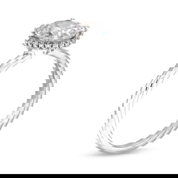 Michael M. Crown Solitaire Hidden Halo Engagement Setting