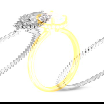 Michael M. Crown Solitaire Hidden Halo Engagement Setting