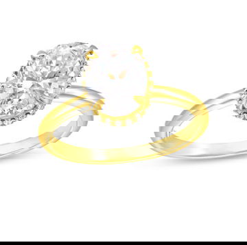 Michael M. Crown Solitaire Hidden Halo Engagement Setting