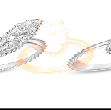 Michael M. Crown Solitaire Hidden Halo Engagement Setting