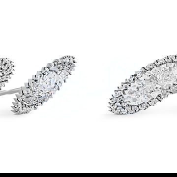 Halo Round Diamond Stud Earrings 0