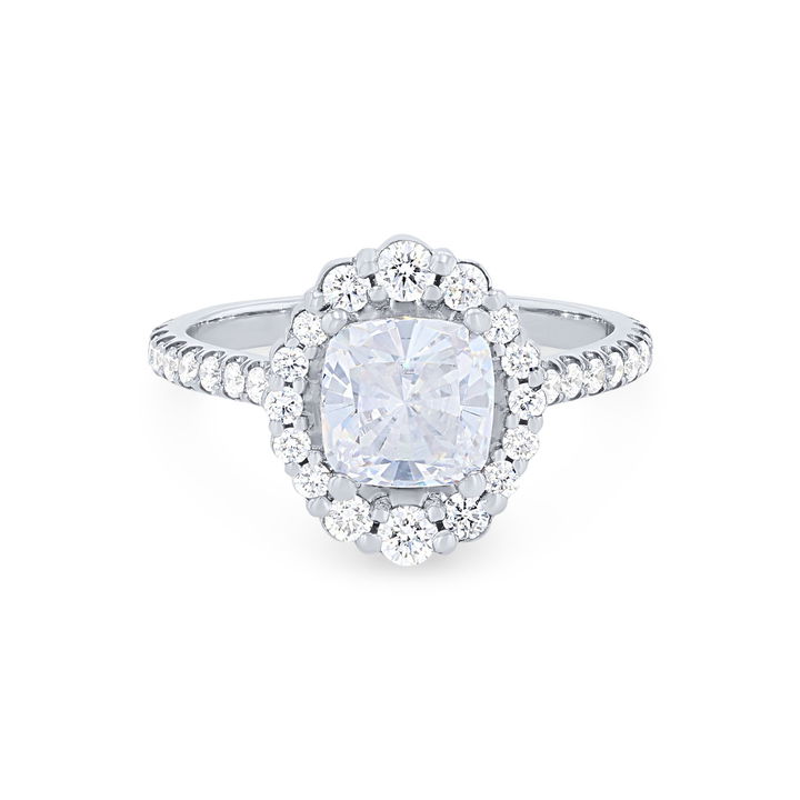 White Gold 18K Michael M. Defined Graduated Halo Engagement Setting