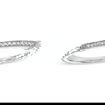 Beadset Milgrain Wedding Band by Diamonds Direct Designs