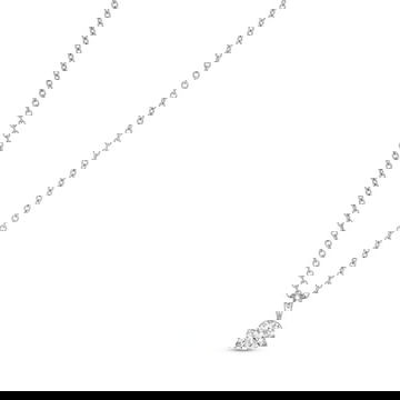 Three Prong Diamond Solitaire Pendant