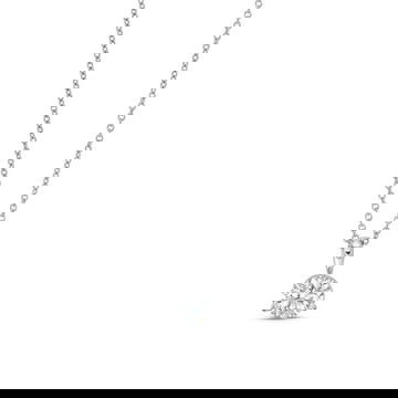 Three Prong Diamond Solitaire Pendant