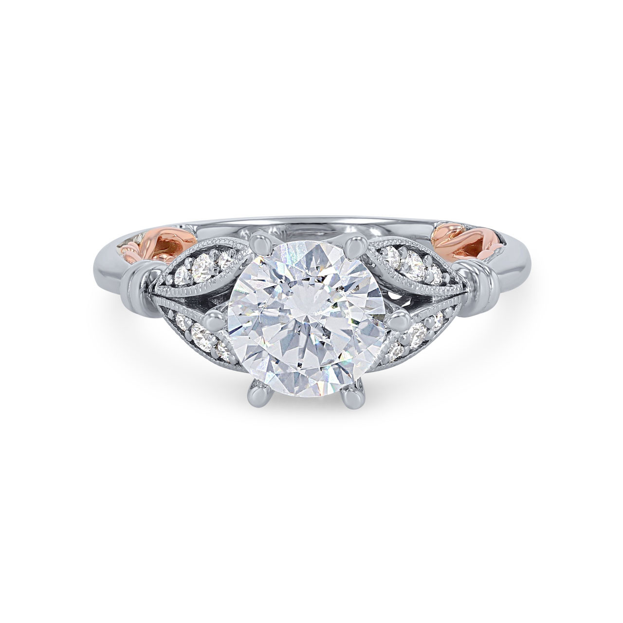 Artcarved Floral Six Prong Engagement Setting 0