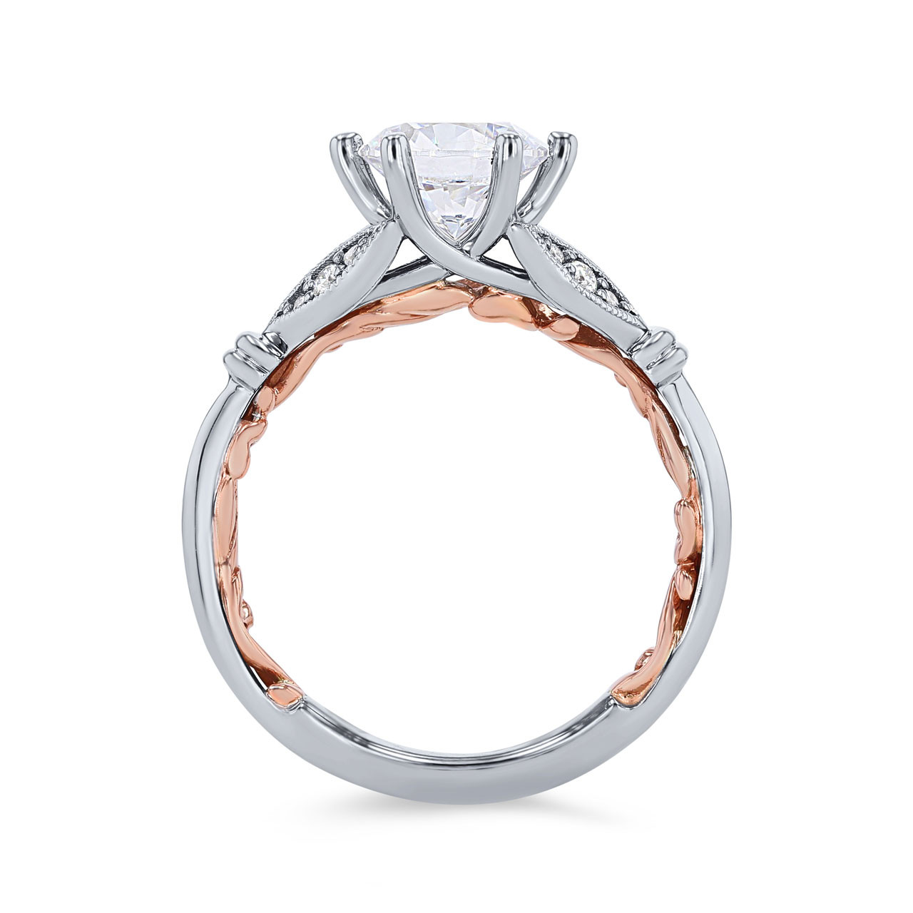 Artcarved Floral Six Prong Engagement Setting 2