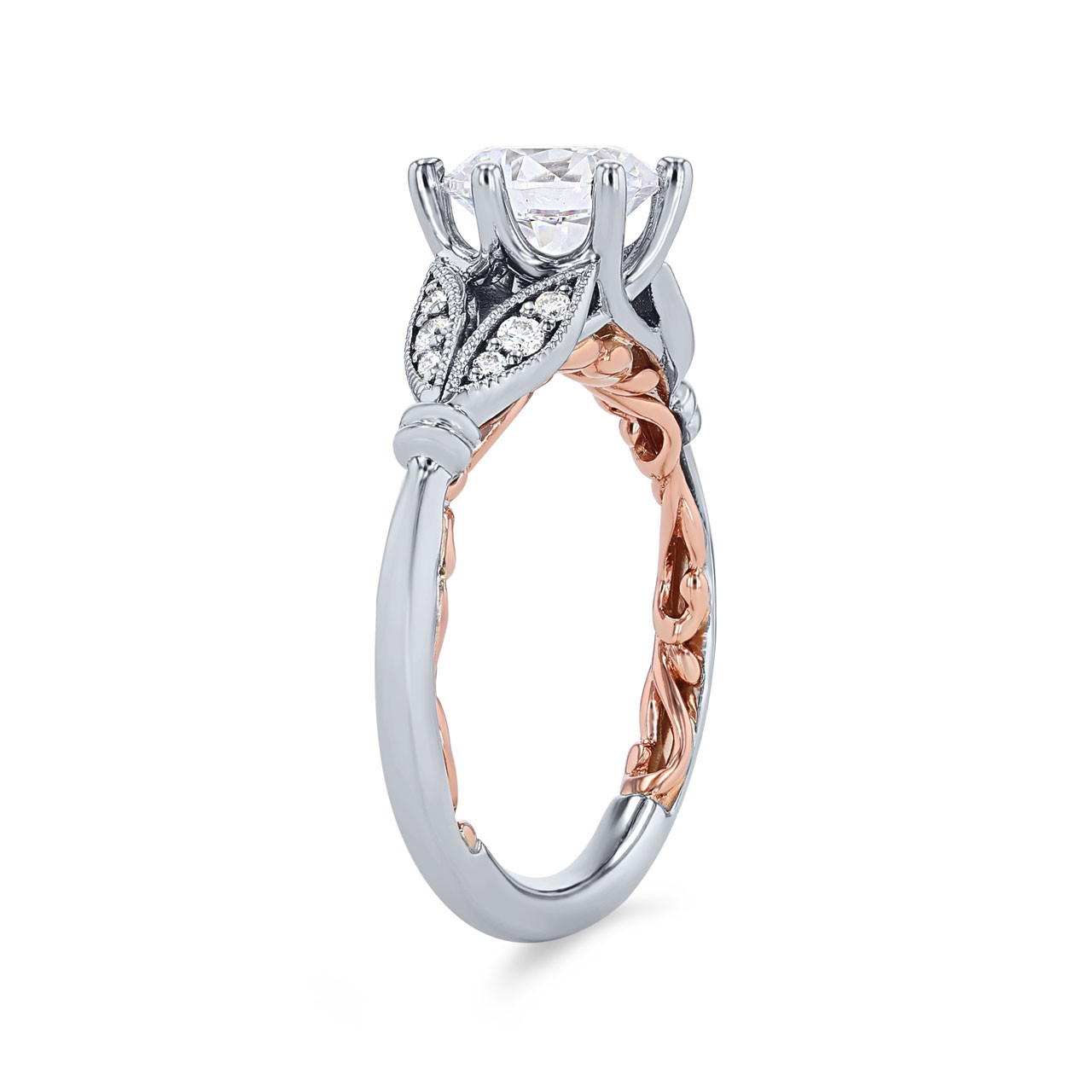 Artcarved Floral Six Prong Engagement Setting 1