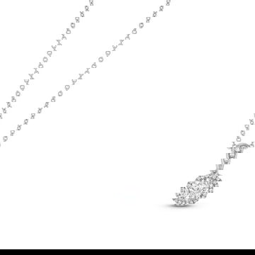 Diamond Halo Pendant Necklace 0