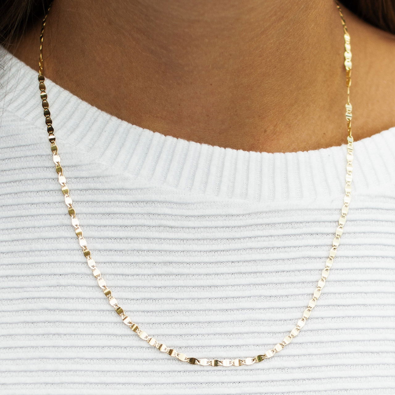 Gold 18 Inch Chain Necklace